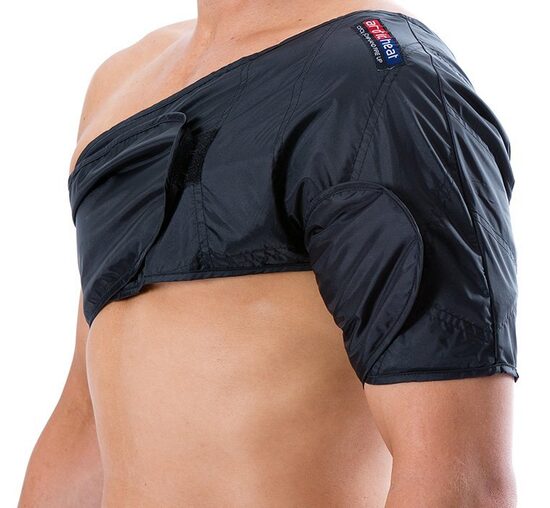 Pleca apsējs, komprese